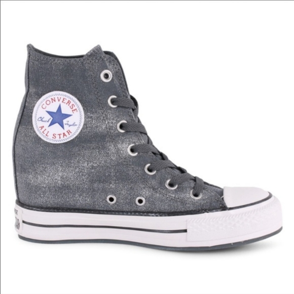 converse high top concealed wedge sneakers